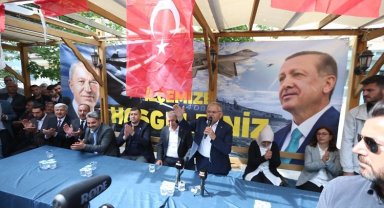 Kayseri protokolüne Tomarza'da meşaleli karşılama