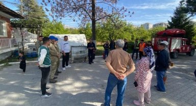 Malatya İtfaiyesi konteyner kentlerde yaşayanları uyardı