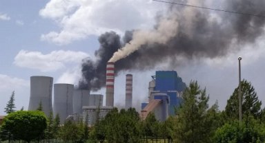 Afşin-Elbistan Termik Santrali'nde yangın paniği