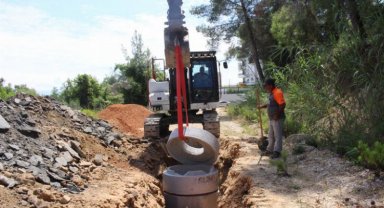 ASAT'tan Manavgat'ta kanalizasyon çalışması