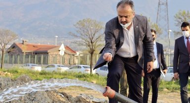 Bursa Büyükorhan'da mahalleliye çifte bayram