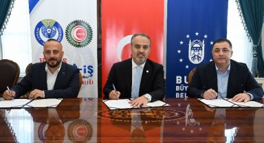 Bursa Büyükşehir'de toplu sözleşme sevinci
