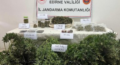 Edirne Jandarması'ndan uyuşturucu operasyonu