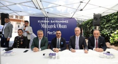 İnegöl protokolünden bayramlaşma töreni