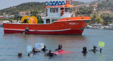 İzmir Aliağa'da 'deniz'den farkındalık