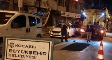 Kocaeli'nde yollar ve kaldırımlar bayrama hazırlanıyor