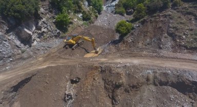 Manisa Sarıgöl'de heyelana anında müdahale