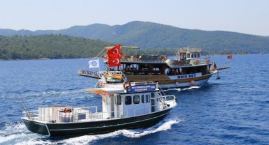 Muğla 7 atık alım teknesiyle bayrama hazır