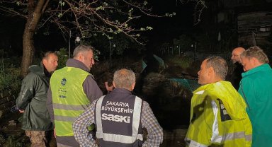 Sakarya'da gece boyu sel mesaisi