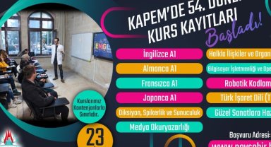 Yeni dönem KAPEM kurs kayıtları başladı