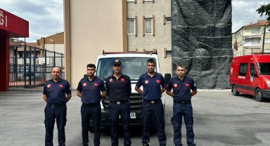 Kayseri itfaiyesi sel mağdurlarının yanında