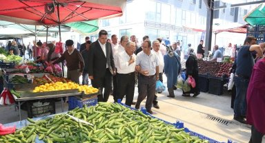 Kayseri Talas Anayurt Pazar Yeri'ne protokolden ziyaret