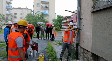 Kayseri Talas'ta karot mesaisi