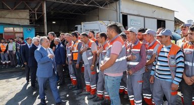 Kayseri Talas'ta mesai renkli başladı