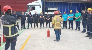 Kocaeli Büyükşehir İtfaiyesi eğitimlerine devam ediyor