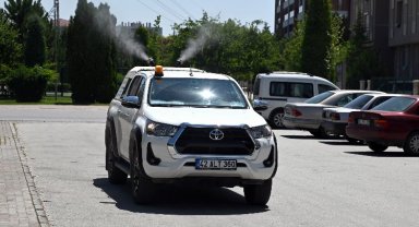 Konya Selçuklu'da ilaçlamalar sürüyor