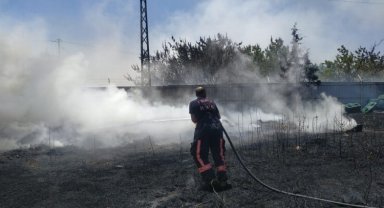 Malatya İtfaiyesi anız yangınlarına karşı teyakkuzda