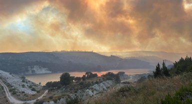 Manisa Saruhanlı'daki orman yangını geniş alana yayıldı
