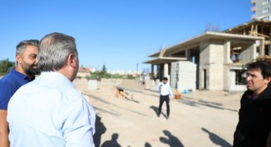 Adem Tanç Cami'nde çalışmalar sürüyor