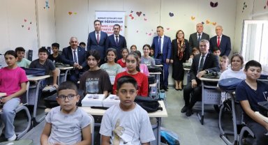 Afet bölgesi Nurdağı'nda ilk ders
