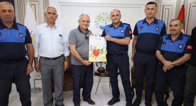 Kayseri Yahyalı'da Başkan Esat Öztürk zabıtayla buluştu