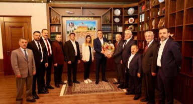 Nevşehir Ahilik Kutlaması Heyeti Mehmet Savran'la buluştu