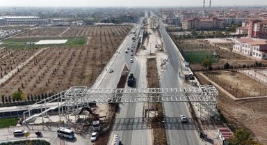 Konya'daki köprülü kavşak bahardan önce tamamlanacak