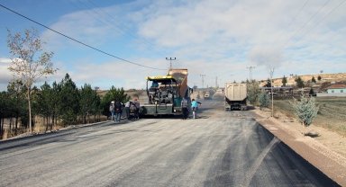 Kayseri Talas'ta ekiplerden hummalı yol çalışması