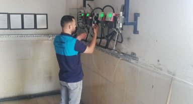Manisa Karaağaçlı'nın içme suyu arıtma tesisine kontrol