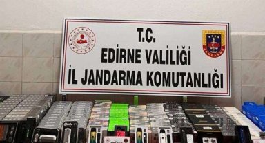 Enez'de kaçak elektronik sigara ele geçirildi