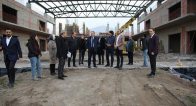 Kayseri Melikgazi'de Havacılık Lisesi'nin yapımı sürüyor