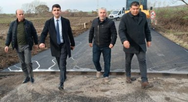 Sevgili Kaymakam'dan asfalt çalışmasına yakın takip