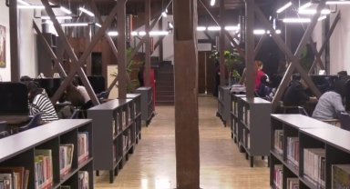 İnegöl'ün Nöbetçi Kitaphane'si öğrencilere büyük bir fırsat