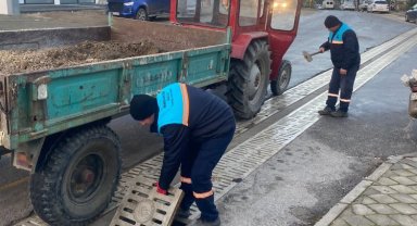 Manisa Salihli'de taşkın önlemleri sürüyor