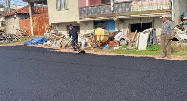 Karacabey'de asfalt çalışmaları
