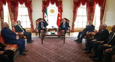 Erdoğan ile Şara Dolmabahçe'de Bir Araya Geldi