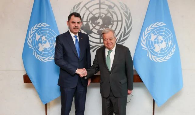 Bakan Kurum'dan BM temsilcileriyle ikili görüşme