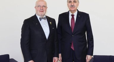 Numan Kurtulmuş, Litvanyalı mevkidaşıyla Zagreb'te görüştü
