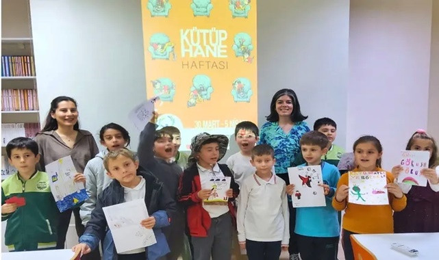 Çanakkale’de minikler kütüphanede hayal kurdu