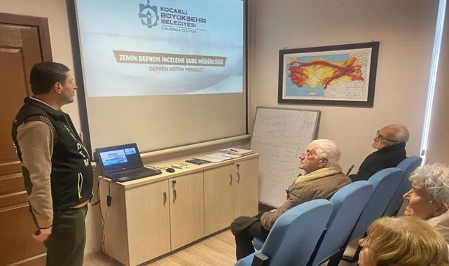Kocaeli’de 65 yaş üstüne deprem eğitimi