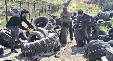 Mardin Büyükşehir, 100 ton atık lastiği geri dönüşüme kazandırdı