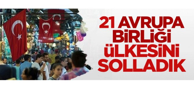 AB Ülkelerini Geride Bıraktık