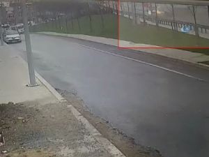 Batışehir Bağlantı Yolunda Feci Kaza Kamerada