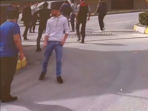 Suriyelilerin Bıçaklı Kavgası Kamerada
