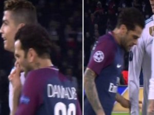 PSG'li Oyuncu Alves'ten Cristiano Ronaldo'ya Çirkin Hareket