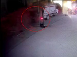Polisten Kaçan Şüphelilerin Kaza Anı Kamerada