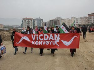 Vicdan Konvoyu Hatay’a Ulaştı