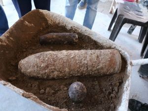 100 Yıllık Top Mermisi Bulundu